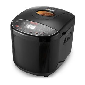 VEVOR Bread Maker, 19-in-1 2LB Dough Machine, Nonstick Ceramic Pan Automatic Breadmaker with Gluten Free Setting, Whole Wheat Bread Making, Digit